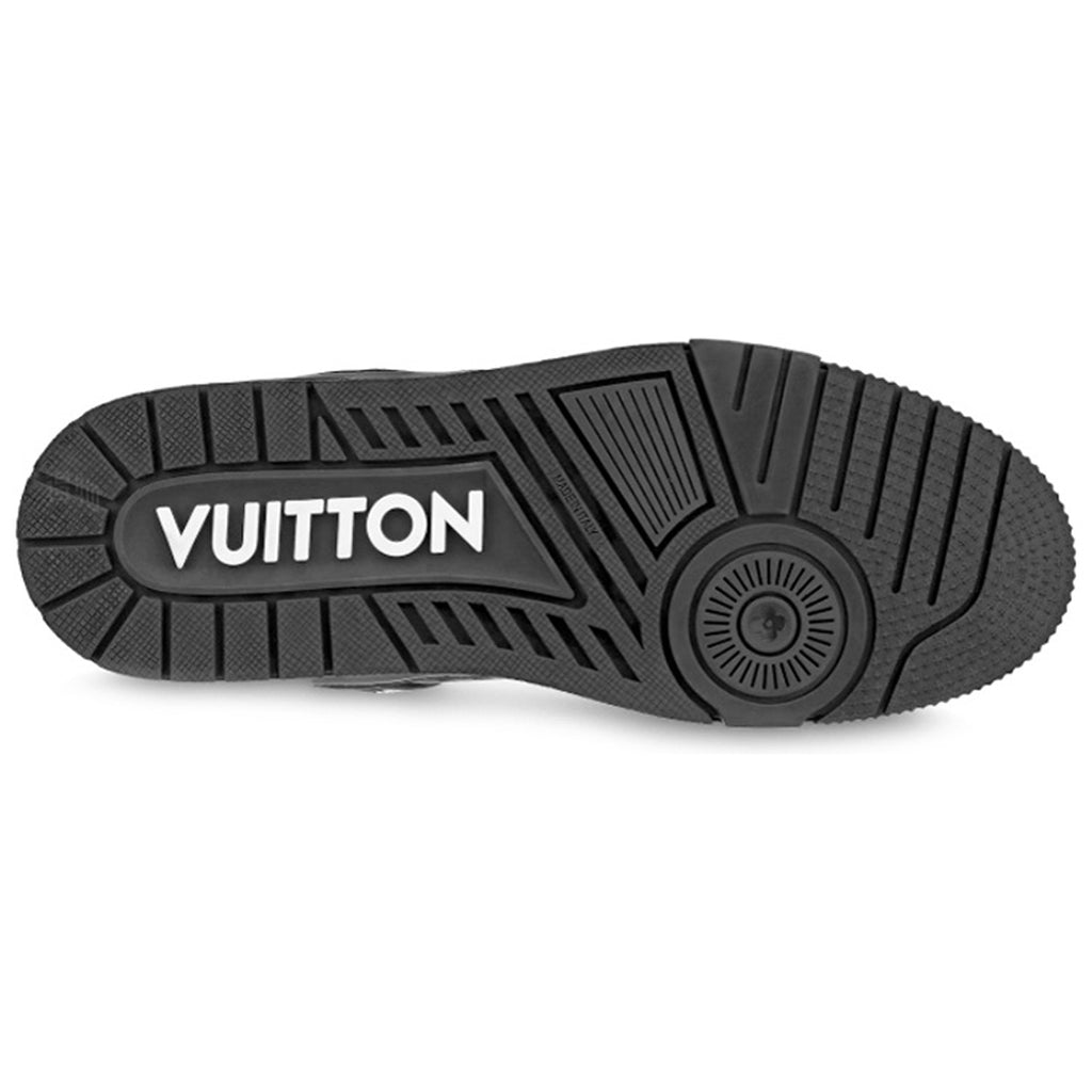 Louis Vuitton Trainer Leather Lace-Up Low-Top Sneakers – Black
