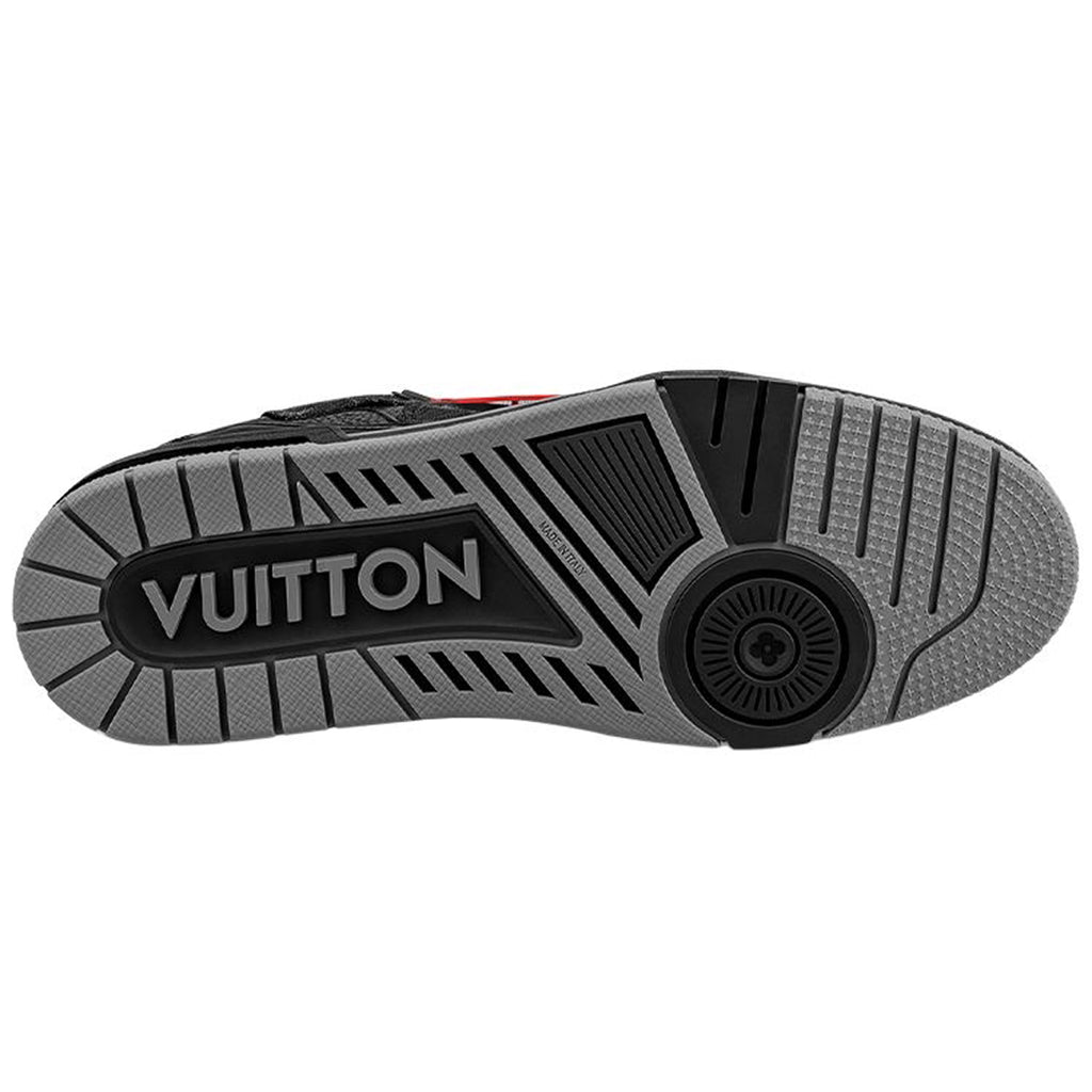Louis Vuitton x Nigo Trainer Monogram Embossed Leather Low-Top Sneakers – Black