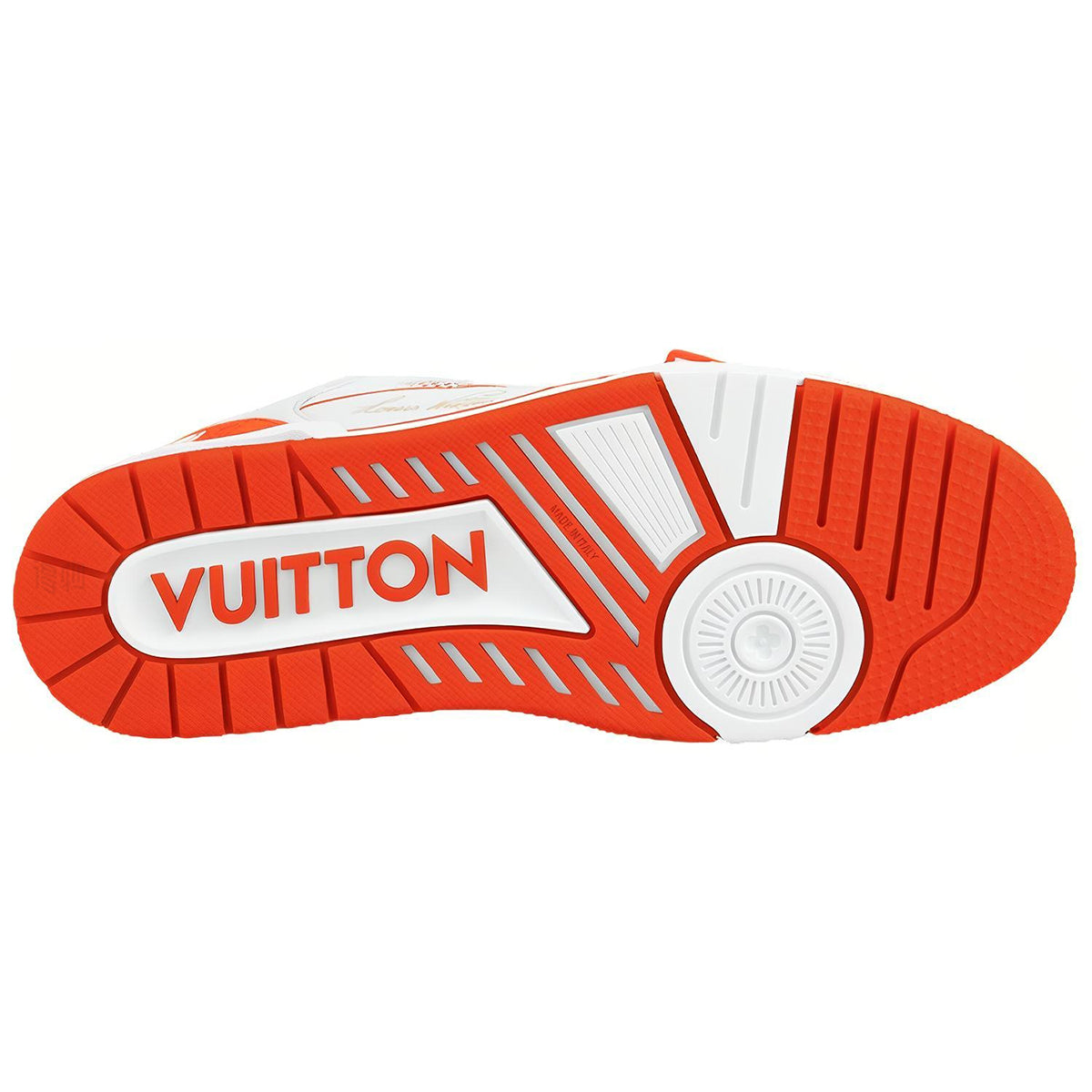 Louis Vuitton Trainer #54 LV Monogram Velcro Low-Top Sneakers – Orange & White