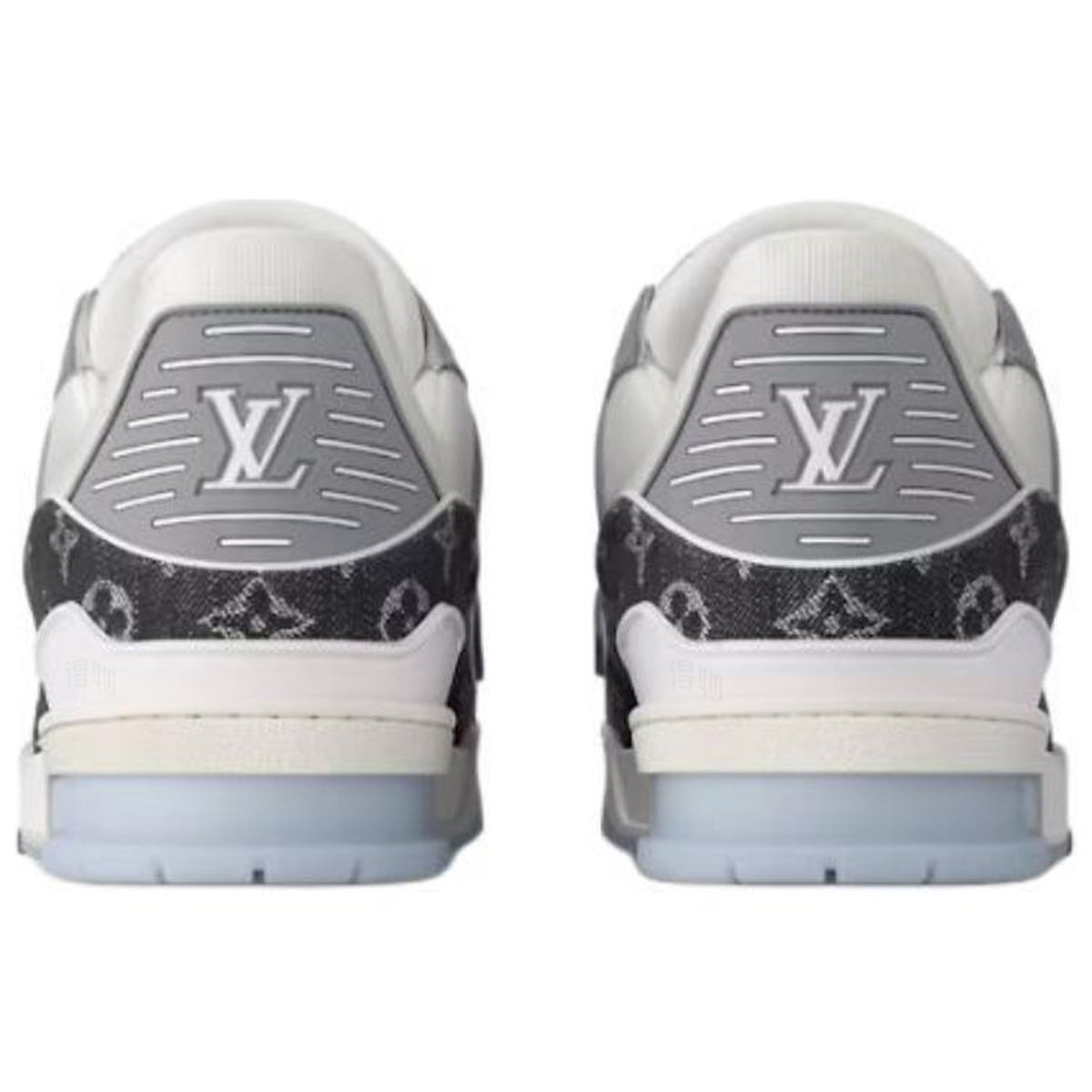 Louis Vuitton Trainer LV Monogram Denim Low-Top Sneakers – Grey & White