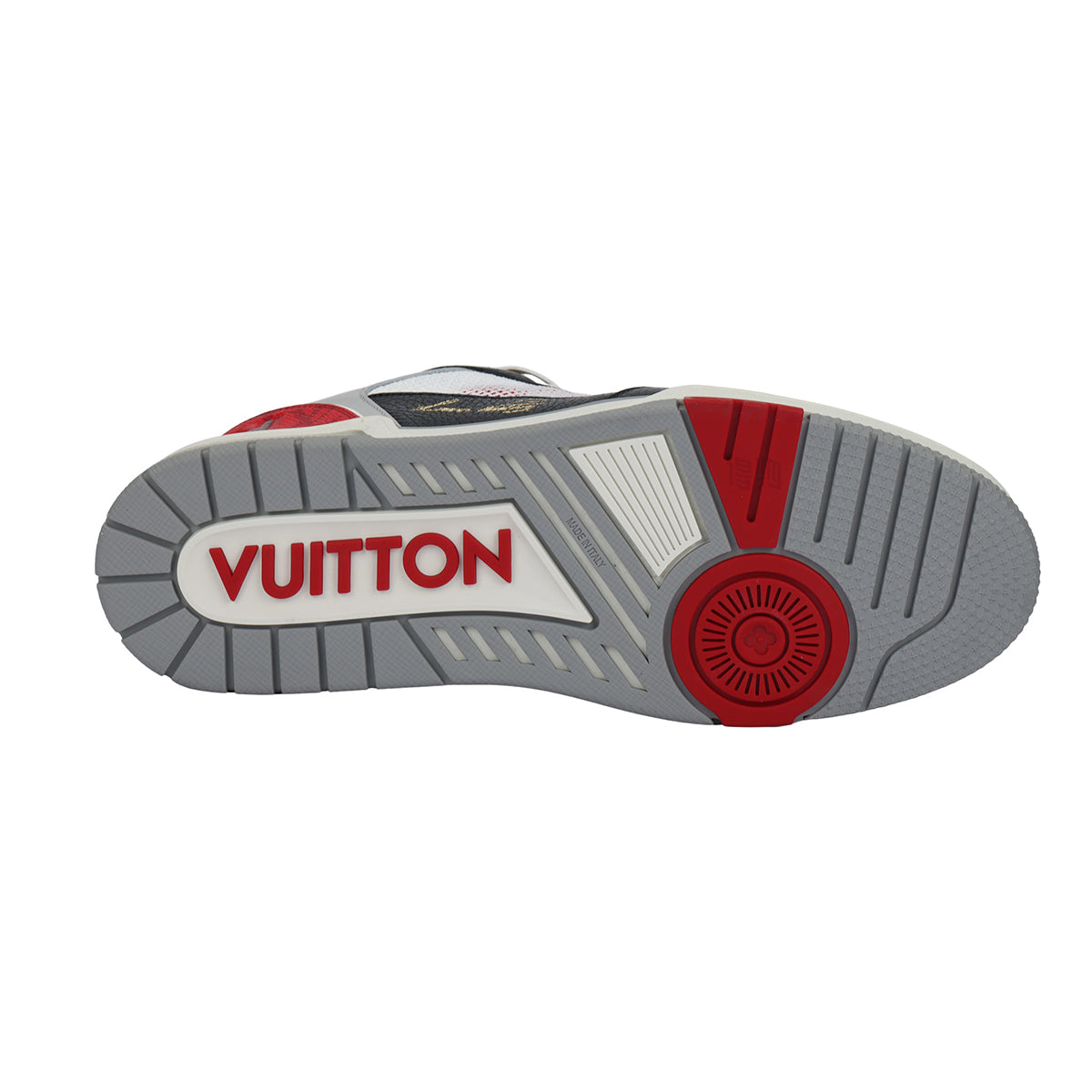 Louis Vuitton Trainer Monogram Multicolour Low-Top Sneakers – Black, Red & White