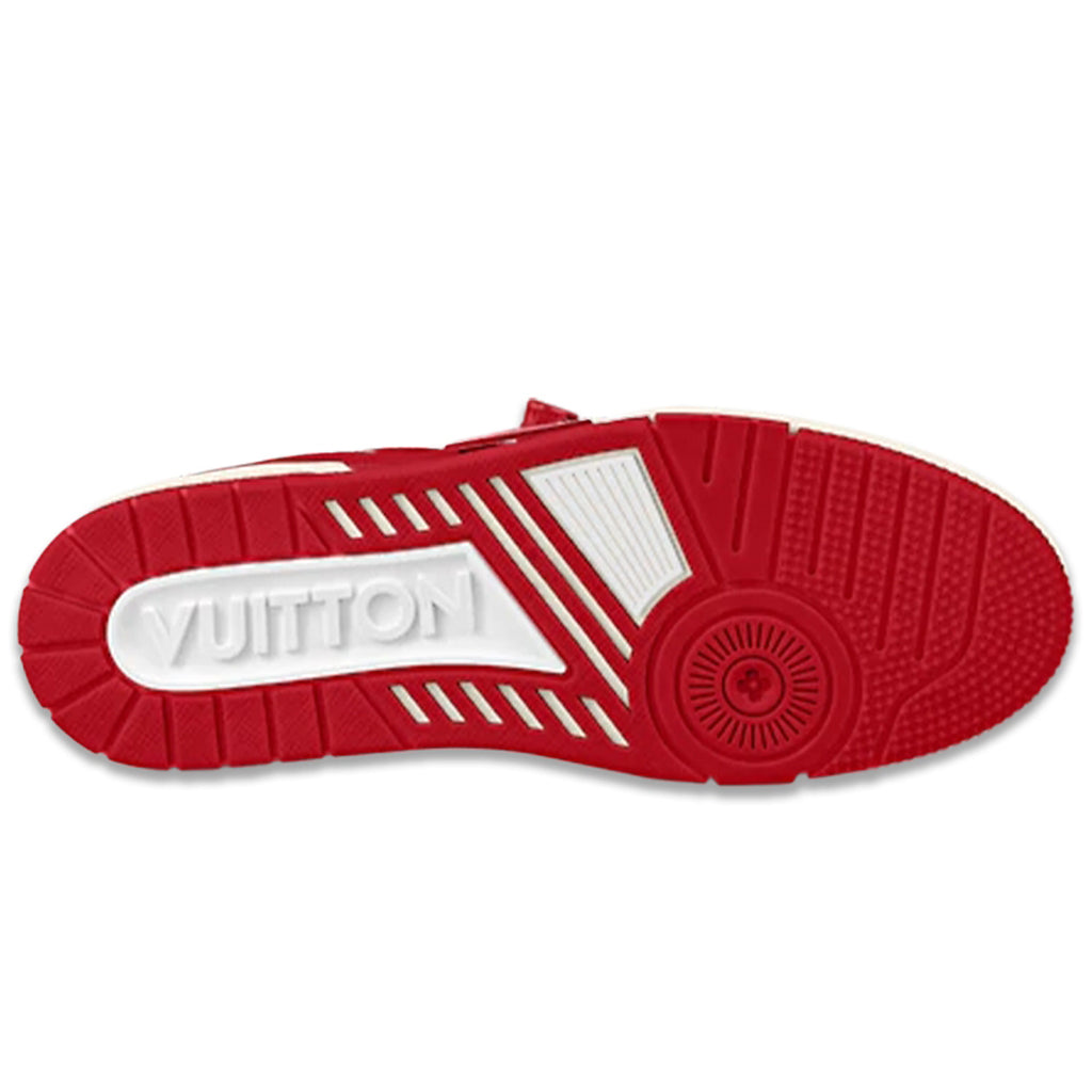 Louis Vuitton Trainer (RED) Charity Edition Low-Top Sneakers – Red & White