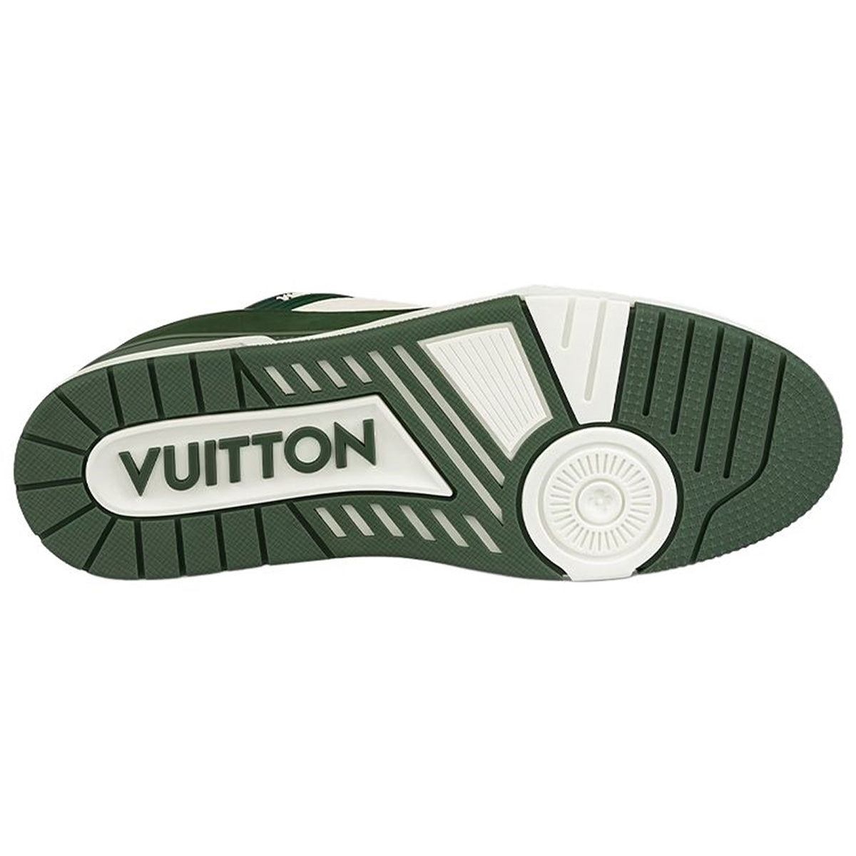Louis Vuitton Trainer Lace-Up Low-Top Sneakers – Green & White