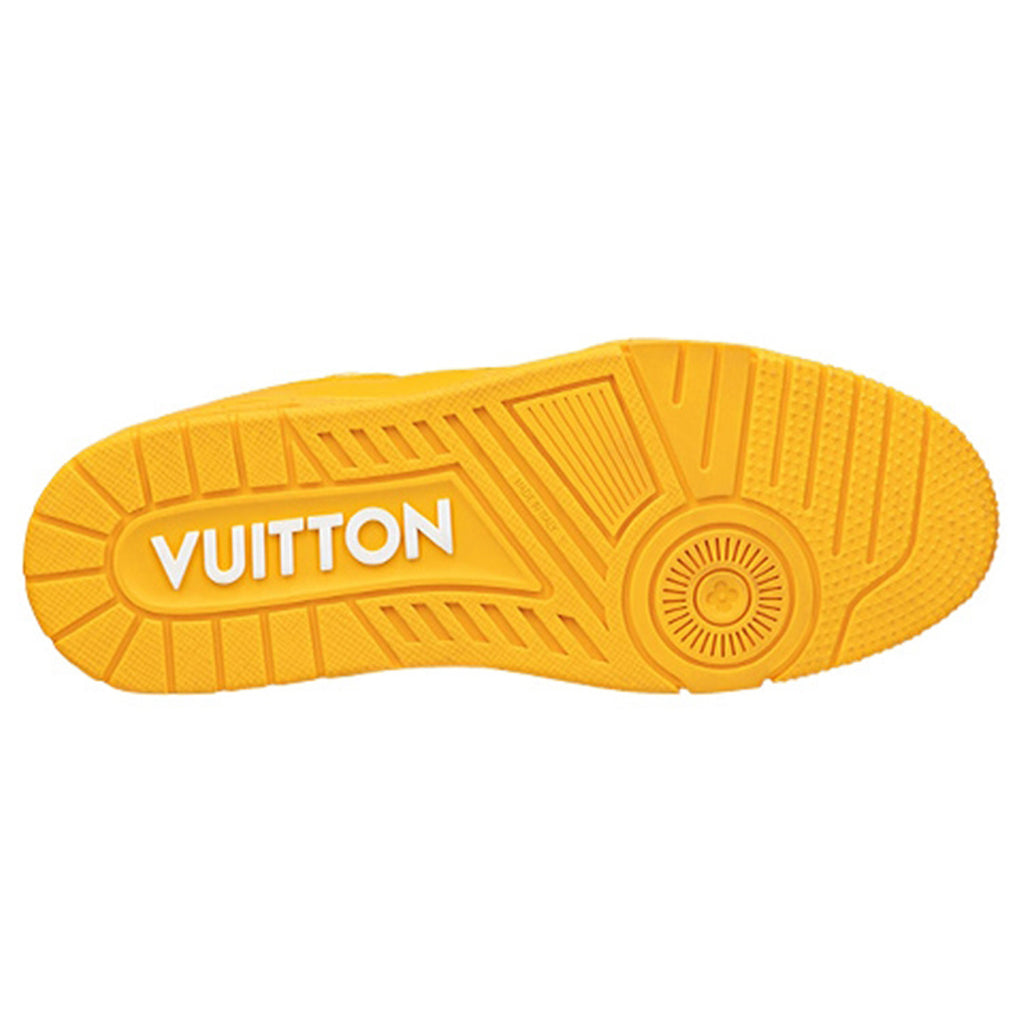 Louis Vuitton Trainer Monogram Embossed Calf Leather Low-Top Sneakers – Triple Yellow