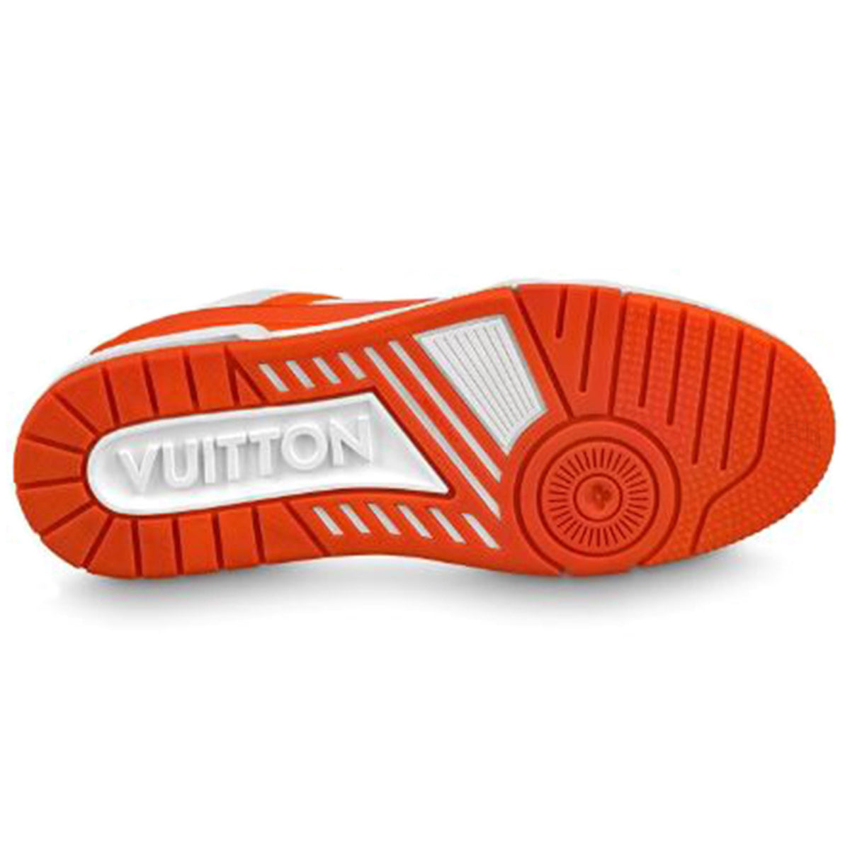 Louis Vuitton Trainer Grained Calf Leather Low-Top Sneakers – Orange