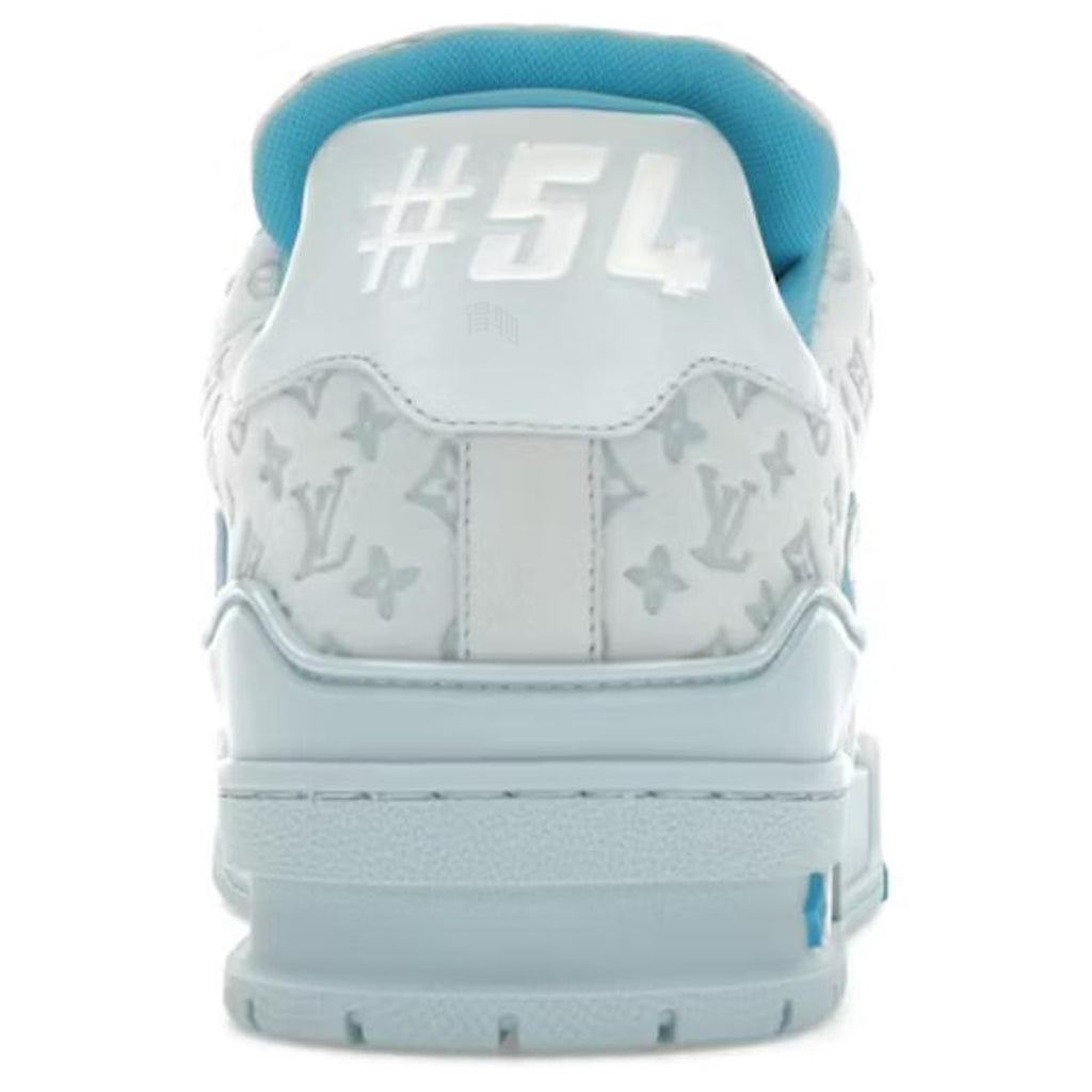 Tyler, The Creator × Louis Vuitton LV Trainer Low-Top Sneakers – Ice Blue