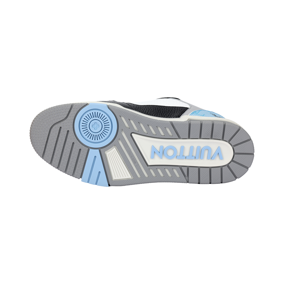 Louis Vuitton Trainer Monogram Multicolour Low-Top Sneakers – Ocean Blue, Black & Grey