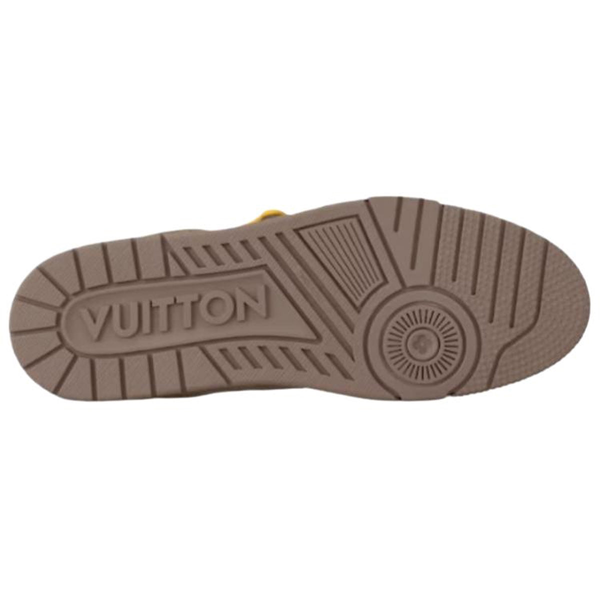 Louis Vuitton × Nigo LV² Trainer Monogram Embossed Canvas Low-Top Sneakers – Tonal Mocha & Yellow