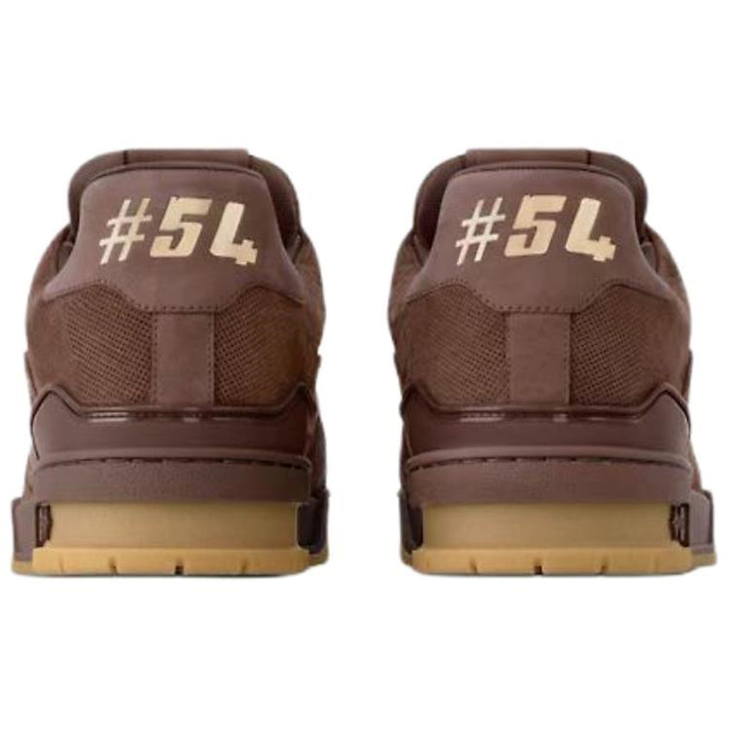 Louis Vuitton × Nigo LV² Trainer Damier Canvas & Suede Low-Top Sneakers – Brown & Orange