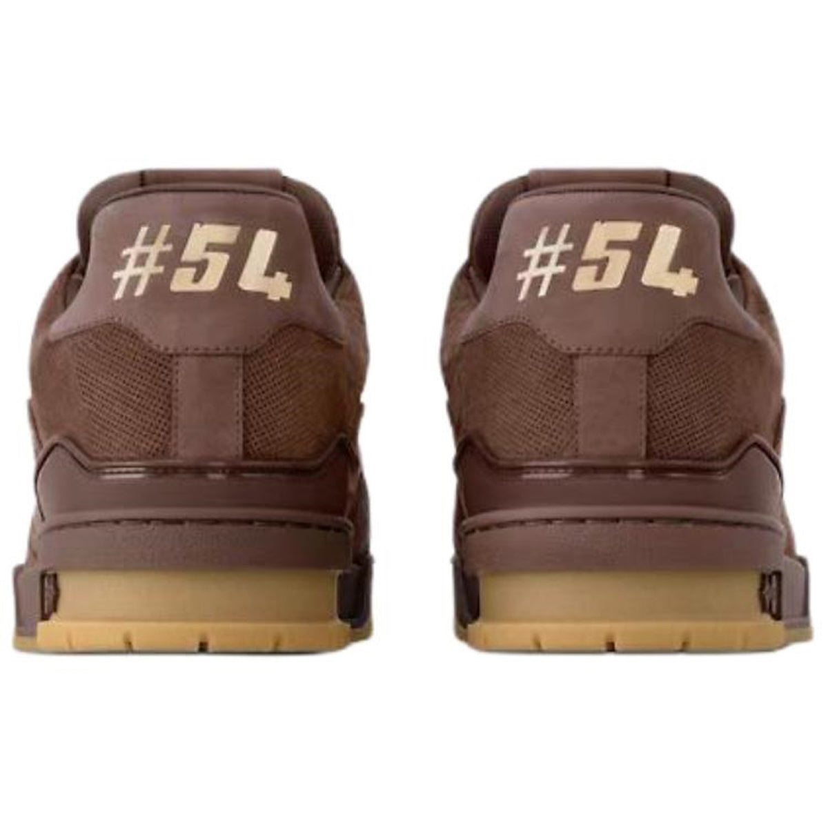 Louis Vuitton × Nigo LV² Trainer Damier Canvas & Suede Low-Top Sneakers – Brown & Orange