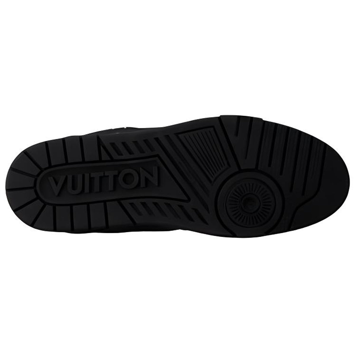 Louis Vuitton Trainer 2025 Pre-Spring Crystal Embellished Calf Leather Low-Top Sneakers – Black