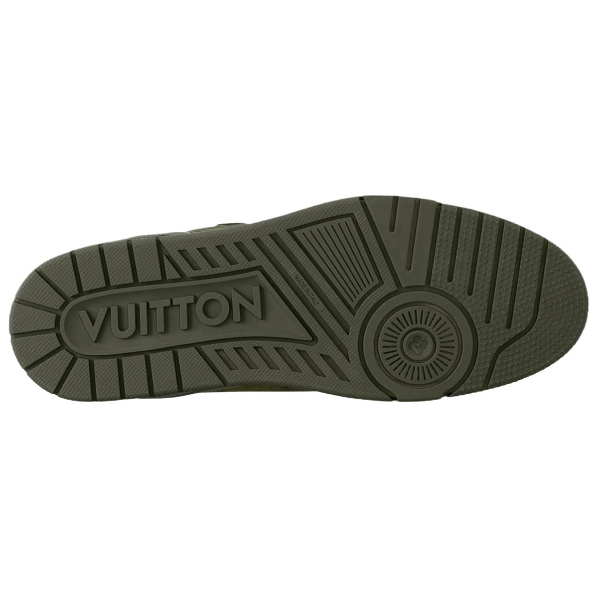 Louis Vuitton Trainer Mixed Materials Low-Top Sneakers – Olive, Khaki & Lime Green