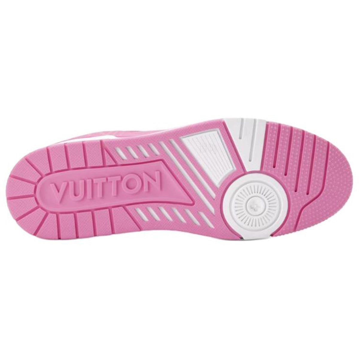 Louis Vuitton Trainer Monogram Denim Canvas & Smooth Leather Low-Top Sneakers – Pink & White