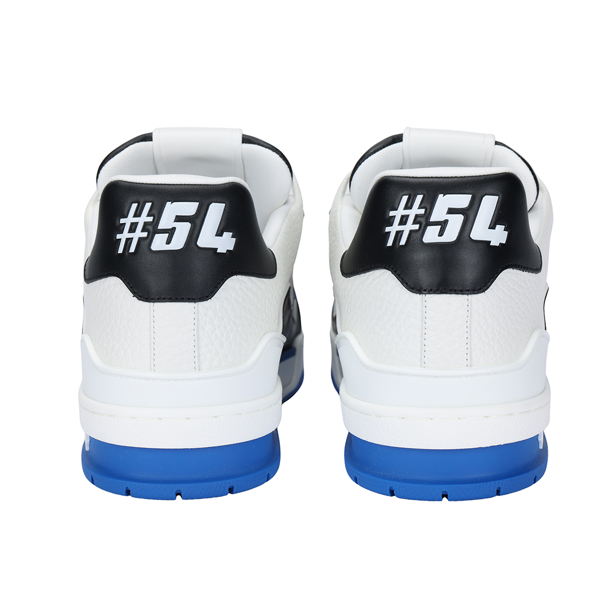 Louis Vuitton Trainer Calf Leather Low-Top Sneakers – White, Black & Royal Blue