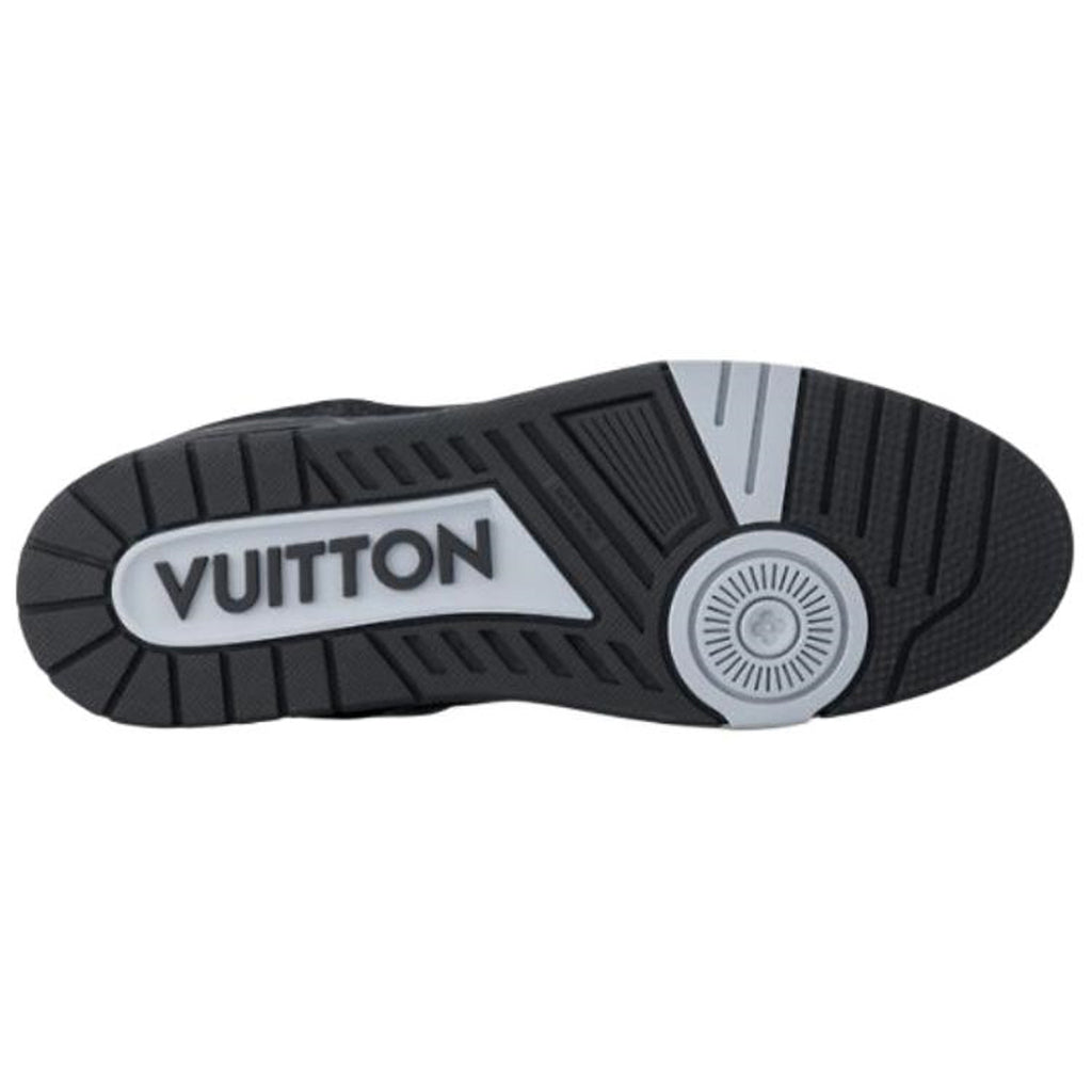 Louis Vuitton Trainer Monogram Denim Canvas Low-Top Sneakers – Triple Black
