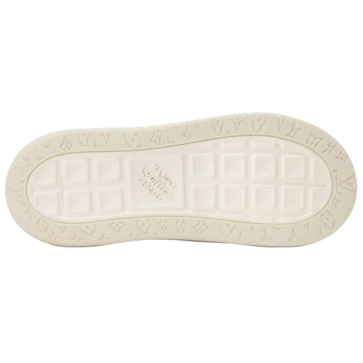 Louis Vuitton LV Ollie Black Smooth Calf Leather & Off-White Leather Curved V-Stripe Cream Heel Accent Off-White Checkered Sole Low-Top Sneakers – Black & Cream