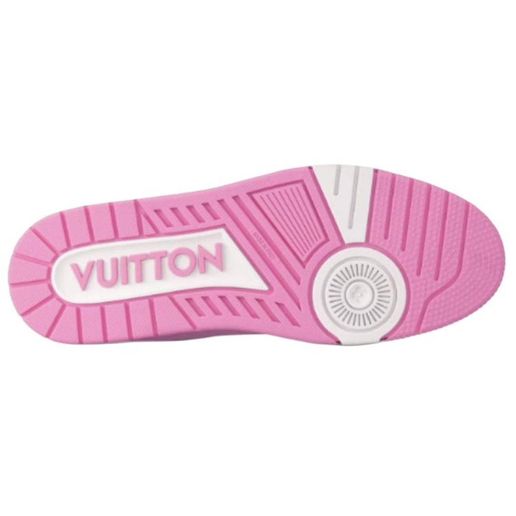 Louis Vuitton Trainer Monogram Embossed Calf Leather Low-Top Sneakers – Triple Pink