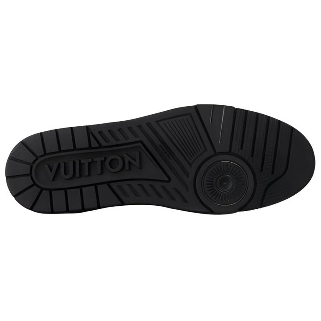 Louis Vuitton Trainer LV Monogram Print Calf Leather Low-Top Sneakers – Black & White