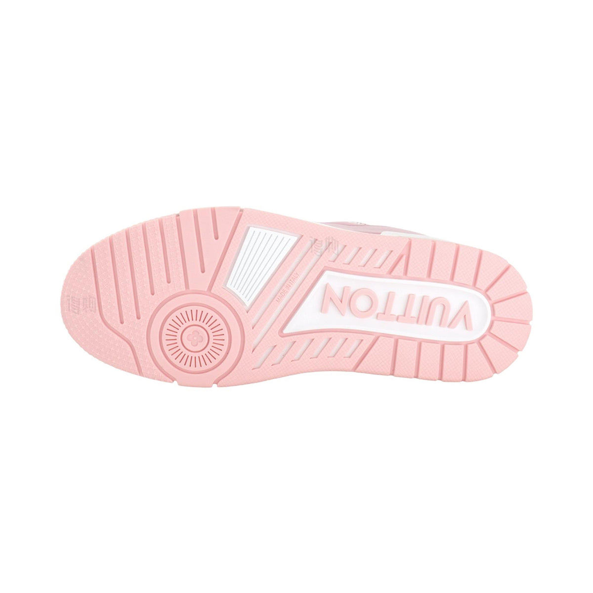 Louis Vuitton Trainer Leather Lace-Up Low-Top Sneakers – Rose Pink & White